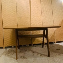 英国アンティーク木製ゲートレッグテーブル/ダイニング机