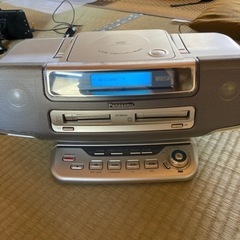 CDラジカセ　MD カセットテープ　Panasonic RX-M...