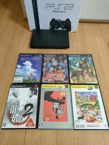 PS2 薄型SCPH-70000CB ソフト6本