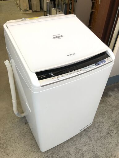 【動作保証あり】HITACHI 日立 2018年 BW-DV80B 8.0kg / 4.5kg 洗濯乾燥機【管理KRS546】