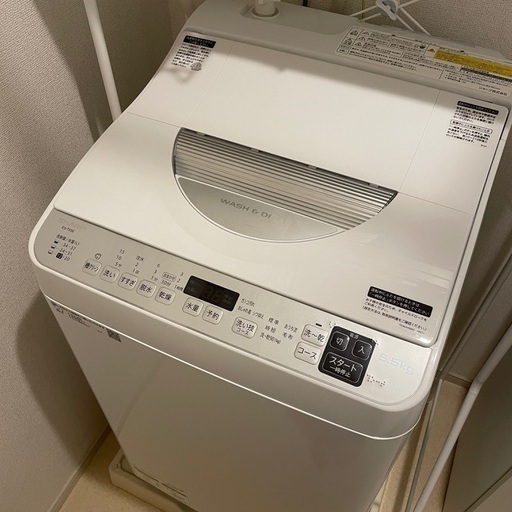 【美品】SHARP 2021年製 電気洗濯乾燥機