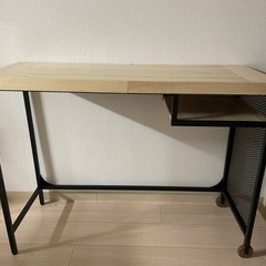 IKEA テーブル　無垢材　デスクテーブル　作業台　DIY お値...