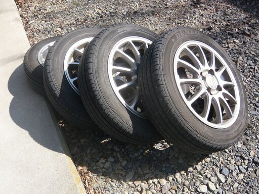 ダンロップ165/60・14ノーマルタイヤ＋アルミホイール 4本 | w2