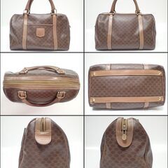 AB042 セリーヌ マカダム ハンドバッグ ボストンバッグ