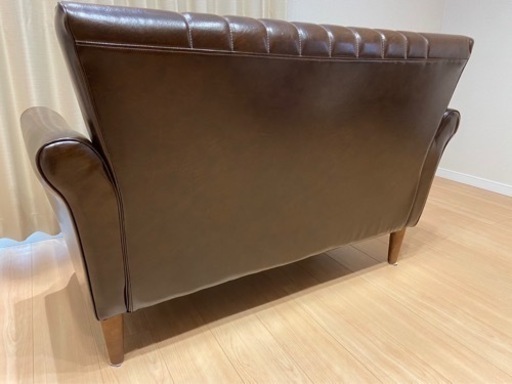Bカンパニー2人掛けソファブラウン