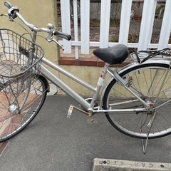 通学で使用してた自転車(木梨サイクルのキーホルダー付き)