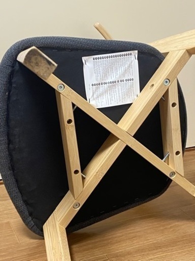 IKEA ダイニングチェア ハンソーラ HANSOLA ブラック 2脚セット