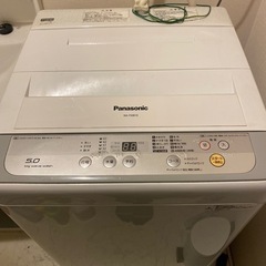 洗濯機　Panasonic 2017年製　0円！