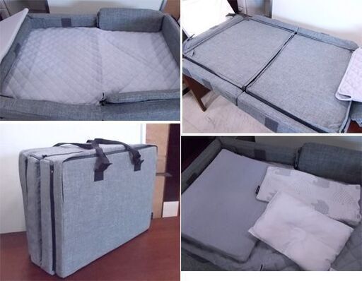 farska コンパクトベッド 折りたたみ式 グレー ファルスカ 携帯用