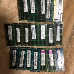 ノート用メモリ　2GB x19枚