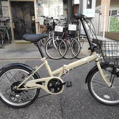 中古自転車２４４９　折り畳み　２０インチ　６段ギヤ　ダイナモライト 中古自転車2449 折り畳み 20インチ 6段ギヤ ダイナモライト