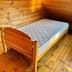 【ネット決済】ウッドフレーム　ベッド　木　シングル　木製　シンプル