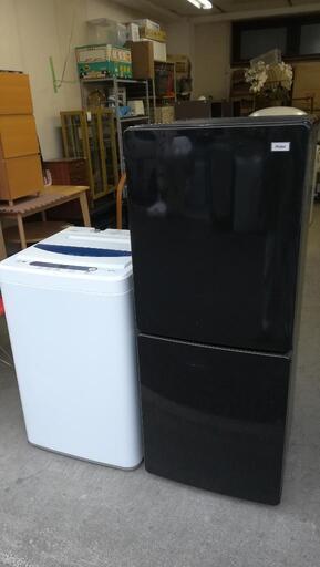 セットNO.72　配送と設置は無料です！新生活応援セット　ハイアール冷蔵庫148L＋ヤマダオリジナル洗濯機5kg　ご来店歓迎