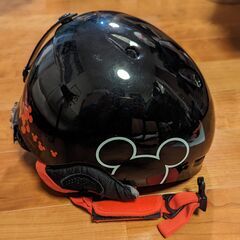 ジュニアスキーヘルメット　ミッキーマウス　黒