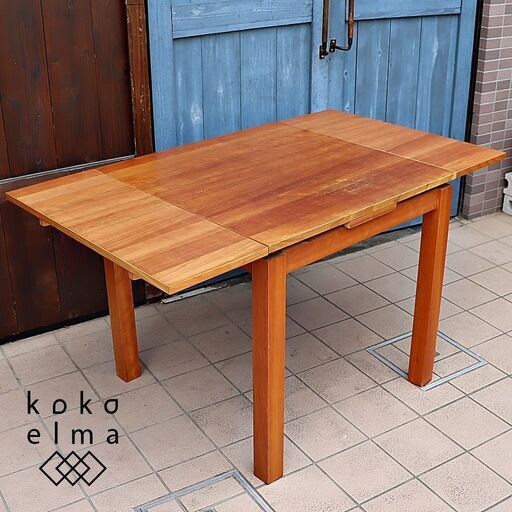 unico(ウニコ)のVIVO:Extension table！チェリー材のナチュラル感と圧迫感の少ないベーシックなデザインの伸長式ダイニングテーブル。２人～４人でお使いいただけるコンパクトな食卓♪DB515