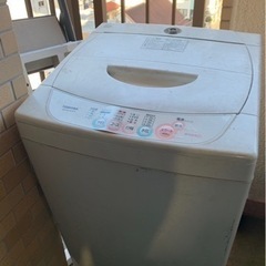無料/洗濯機/TOSHIBA/AW-421S(WT)/4.2kg