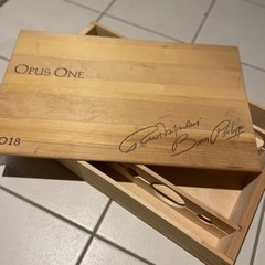 Opus One 2018 木箱　赤ワイン　引き出し　収納　ナパ...