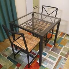 ダイニングテーブルセット テーブル & 椅子2脚セット