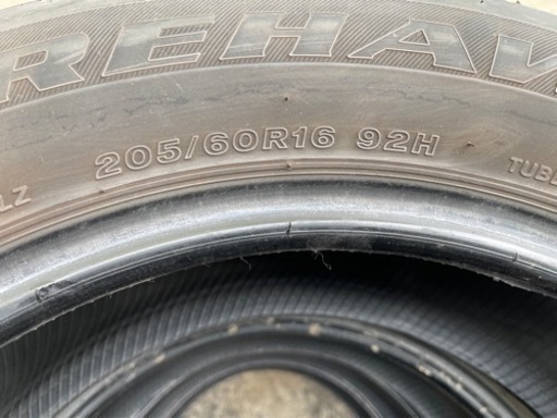 はめ替え工賃込み！205/60R16 ファイアストン 中古4本セット！ブリヂストン18年製とりあえず程度