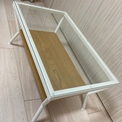 ローテーブル　franfran   白　透明