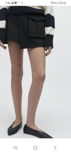 ZARA レザー フラットシューズ 40