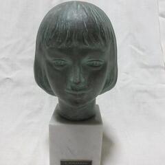 舟越保武　少女ブロンズ像　アンナ　高さ22センチ　彫刻　