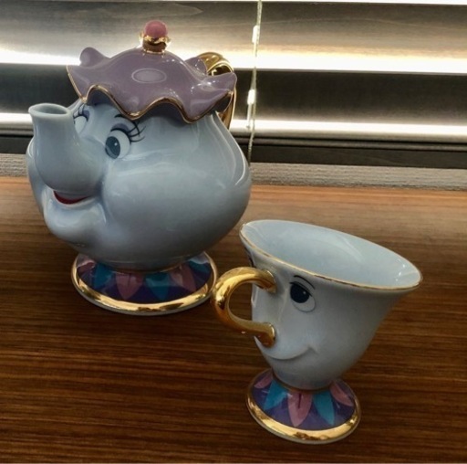 美女と野獣 ポット夫人 チップ ディズニー ティーセット