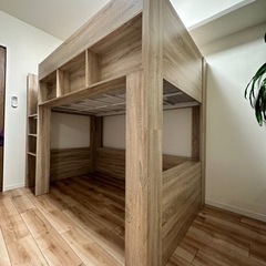 【終了】美品木製二段ベッド(多様な用途が可能！)