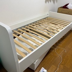IKEA シングルベッド ASKVOLL 収納付き