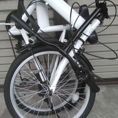 折り畳みミニベロ Switch 20インチ 6段変速 ホワイト 配送無料