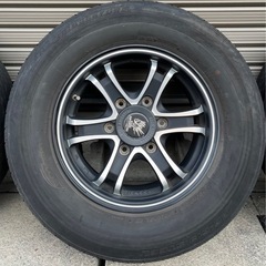 引取限定 ウェッズ キーラーフォース 15X6J P.C.D.139/6H インセット33 マットブラックポリッシュ ハイエース キャラバン 4本セット