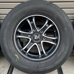 引取限定 ウェッズ キーラーフォース 15X6J P.C.D.139/6H インセット33 マットブラックポリッシュ ハイエース キャラバン 4本セット