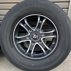 引取限定 ウェッズ キーラーフォース 15X6J P.C.D.139/6H インセット33 マットブラックポリッシュ ハイエース キャラバン 4本セット