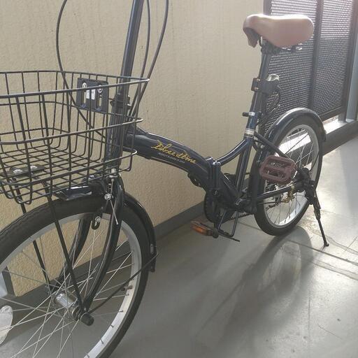 【譲り先決定】自転車 20インチ シマノ 6段変速 ダークブルー