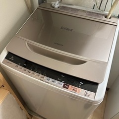HITACHI 縦型洗濯機 + 乾燥機+ スタンドセット