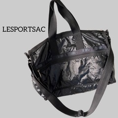 レスポ　LESPORTSAC 旅行用鍵つき2wayバッグ＋ポーチ