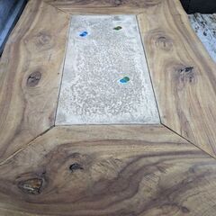 天然木材手作りテーブル　大2  小1セット
