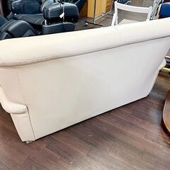 2人掛け 合皮 ソファー アイボリー 札幌市東区発 店頭引取歓迎