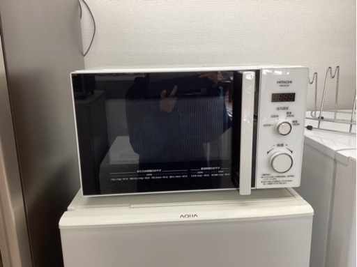 美原店　日立　HITACHI 電子レンジ 22L ターンテーブル 50Hz(東日本専用) HMR-BK220-Z5 ホワイト