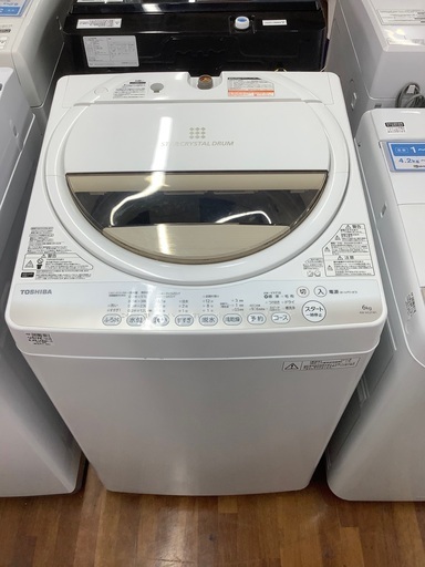 TOSHIBA 全自動洗濯機　6kg