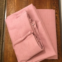 厚めの遮光カーテン135cm×2枚★ピンク★日本製