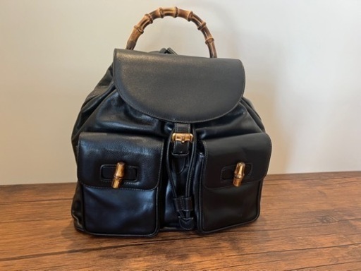 最終値下げ　美品 イタリア製 グッチ GUCCI バンブー BAMBOO 牛革 リュックサック/バックパック