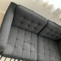 IKEA2人がけ大きめソファ