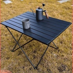アウトドアロールテーブル　キャップ用折りたたみ式　アルミ製軽量