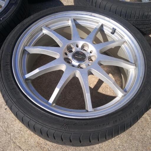 RAYS VOLK RACING 18インチ ホイールタイヤ4本セット プリウス18インチ