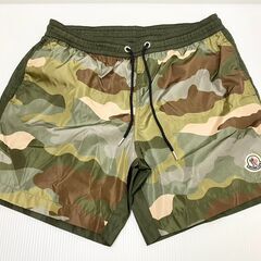 モンクレール　水着　ハーフパンツ　カモフラ　スイムパンツ　迷彩
