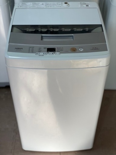 送料・設置込み　洗濯機　4.5kg AQUA 2018年