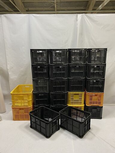 移転セール！３月２６日で出品終了！サンコー 業務用コンテナボックス 24個セット！幅52×奥行37×高さ30.5cm B#50 プラケース