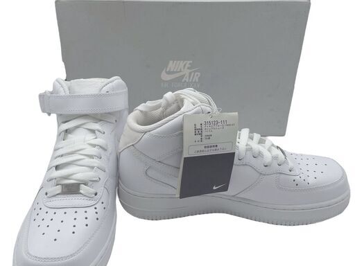J タグ付 未使用 NIKE エアフォース1 MID07 ダンク 本物保証 ホワイト 25.0cm US7