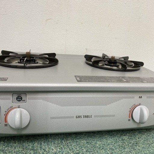 ご来店限定】＊リンナイ 都市ガスコンロ グリル無し 2021年製  